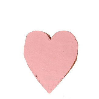 4A Décoration Cœur Coco | Couleur : Rose | Diamètre 5,5 centimètres | Par 15 cœurs