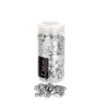 4A Gardening Deco Stones | Colour: Silver | Diameter 9 - 13 millimetres | Content 370 millilitres | Per piece