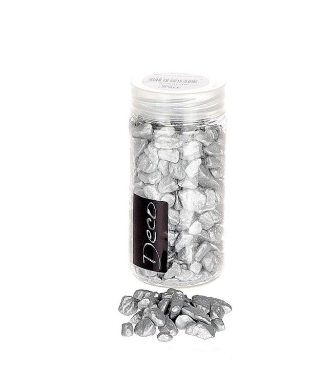 Gardening Deco Stones | Colour: Silver | Diameter 9 - 13 millimetres | Content 370 millilitres | Per piece