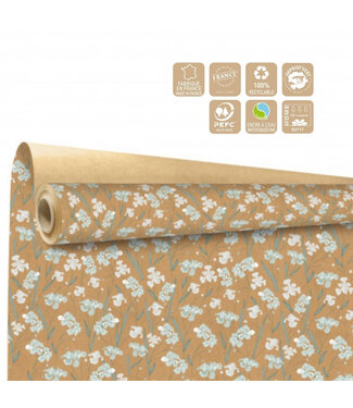 4A Papier en rouleau “Aube” | Couleur : Vert clair | Largeur 80 centimètres | Longueur 40 mètres | Par rouleau