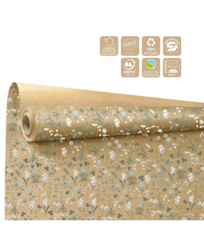 Paper on roll “Ysee” | Colour: Green | Width 80 centimetres | Length 40 metres | Per roll