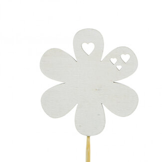4A Wooden Flower Stick | Colour: Natural White | Diameter 7 centimetres | Length ± 20 centimetres | Per 12 sticks