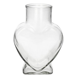 4A Vase en Verre "Lovely" | Couleur : Transparent | Diamètre 8 - 15 centimètres | Hauteur 22 centimètres | Par 8 vases
