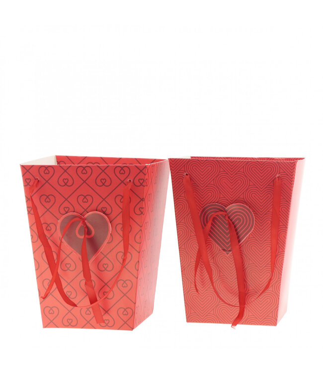 Sac "Stella" | Couleur : Rouge | Longueur 15 centimètres | Largeur 11 centimètres | Hauteur 20 centimètres | Par 10 sacs