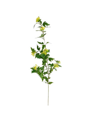4A Eucalyptus Faux Fleur | Couleur : Jaune | Longueur ± 90 centimètres | Par 6 branches
