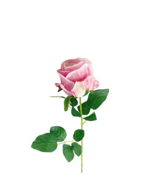 4A Rose Artificielle | Couleur : Lilas | Roses artificielles | Longueur ± 58 centimètres | Par 10 roses artificielles