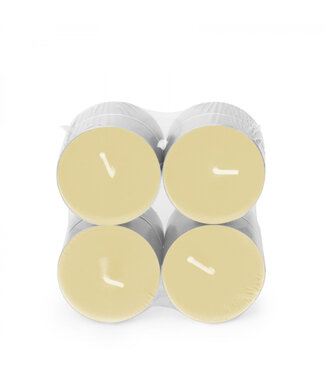 4A Scented Candle Maxi Tealight “Smile” | Colour: Beige | Per 8 maxi tealights