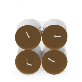 4A Scented Candle Maxi Tealight “Wonder” | Colour: Light Brown | Per 8 maxi tealights