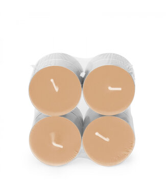 4A Scented Candle Maxi Tealight “Dawn” | Colour: Salmon | Per 8 maxi tealights