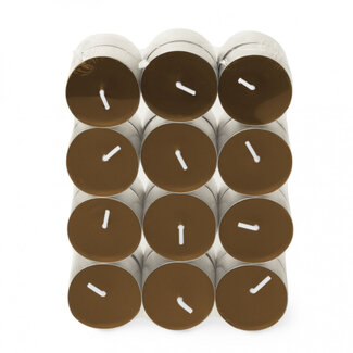 4A Bougie parfumée chauffe-plat "Wonder" | Couleur : Marron clair | Par 24 chauffe-plats