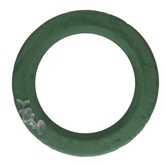 4A Couronne en mousse florale Bioline Oasis Verte | Diamètre extérieur 44 centimètres | Diamètre intérieur 30 centimètres | À l'unité