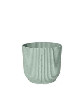 4A Plastic Flowerpot Plant Pot Vibes | Colour: Mint | Diameter 14 centimetres | Height 13 centimetres | Per 8 flowerpots