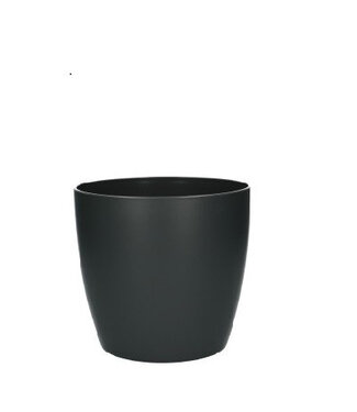 4A Plastic Flower Pot Planter Brussels | Colour: Grey | Diameter 18 centimetres | Height 17 centimetres | Per 6 pots