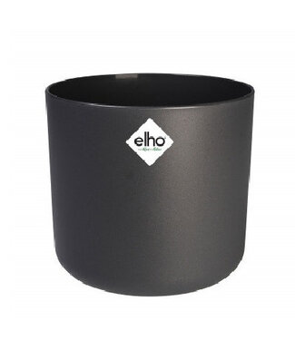 4A Kunststof Bloempot Plantenpot Soft | Kleur: Grijs | Diameter 25 centimeter | Hoogte 23 centimeter | Per 4 potten