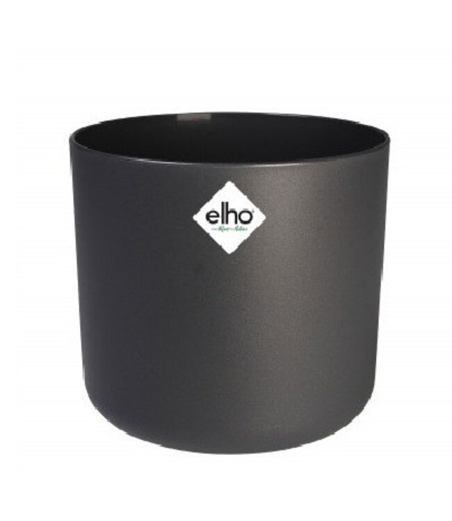 Plastic Flower Pot Plant Pot Soft | Colour: Grey | Diameter 25 centimetres | Height 23 centimetres | Per 4 pots