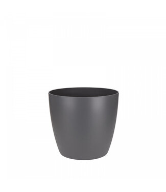 4A Kunststoff Blumentopf Pflanzentopf Brüssel | Farbe: Grau | Durchmesser 7 Zentimeter | Höhe 6 Zentimeter | Pro 12 Töpfe