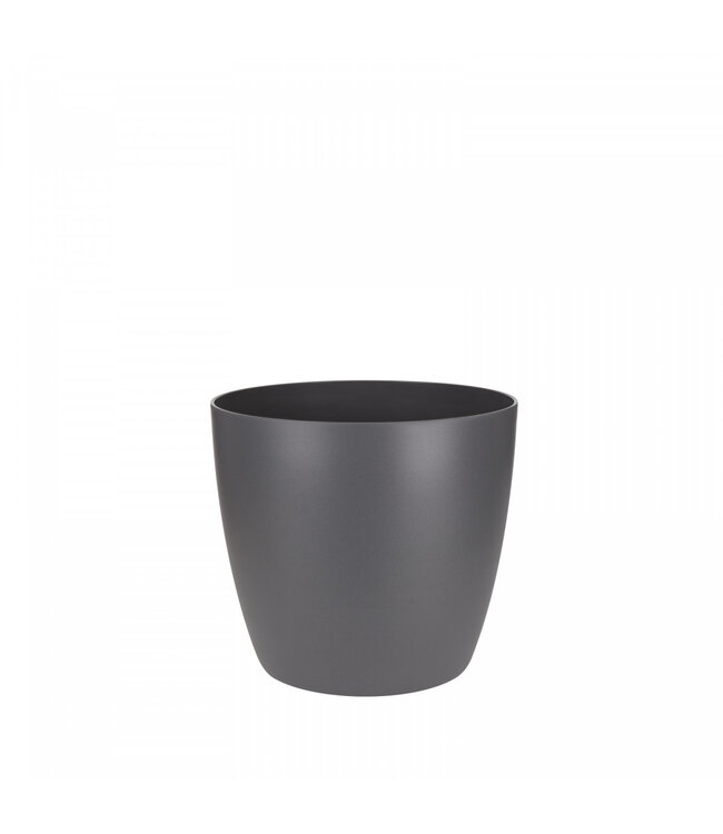 Kunststoff Blumentopf Pflanzentopf Brüssel | Farbe: Grau | Durchmesser 7 Zentimeter | Höhe 6 Zentimeter | Pro 12 Töpfe