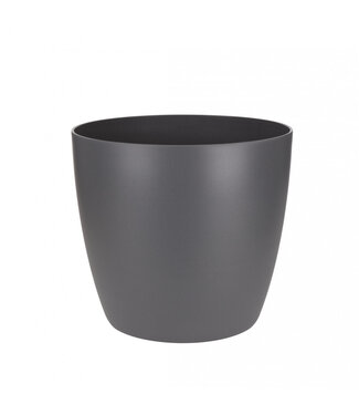 4A Kunststof Bloempot Plantenpot Brussel | Kleur: Grijs | Diameter 25 centimeter | Hoogte 23 centimeter | Per 4 potten