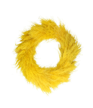 4A Lao Grass Wreath | Colour: Yellow | Diameter 40 centimetres | Per wreath