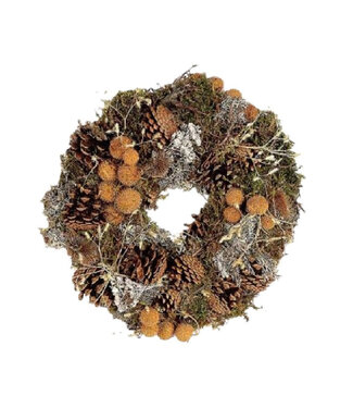 4A Couronne Parana | Couleur : Marron | Diamètre 35 centimètres | Par couronne