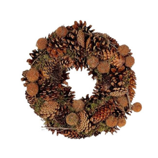 4A Gordana Krans | Kleur: Bruin | Diameter 35 centimeter | Per krans