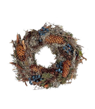 4A Vinka Couronne | Couleur : Marron | Diamètre 30 centimètres | Par couronne