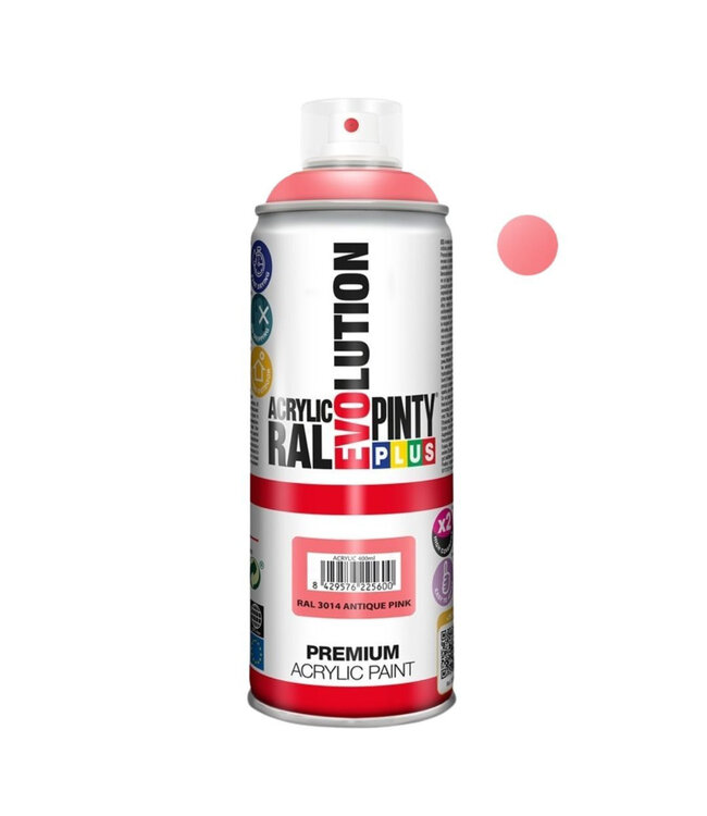 Peinture en spray acrylique "Azalea Pink" | Couleur : Rose | Contenu 400 millilitres | À commander par bombe aérosol