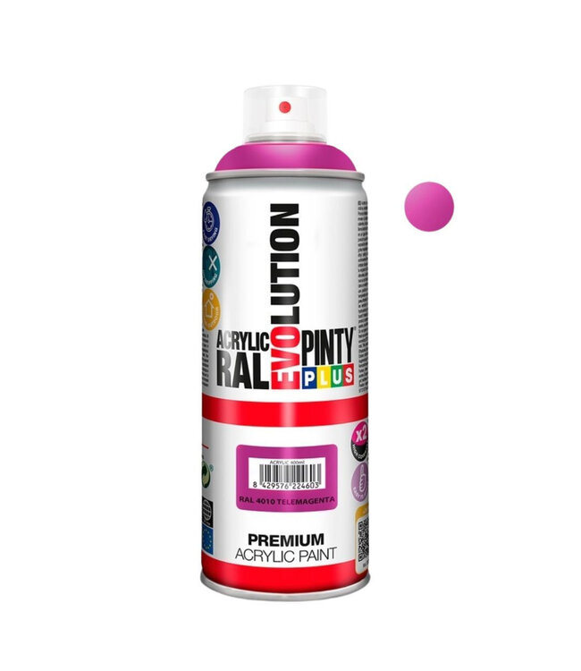 Peinture en spray acrylique "Pale Orchid" | Couleur : Rose foncé | Contenu 400 millilitres | À commander par aérosol