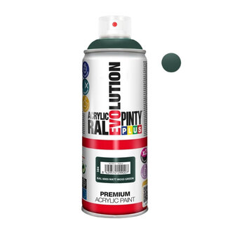 4A Peinture en spray acrylique "Moss Green" | Couleur : Vert mousse | Contenu 400 millilitres | Par aérosol
