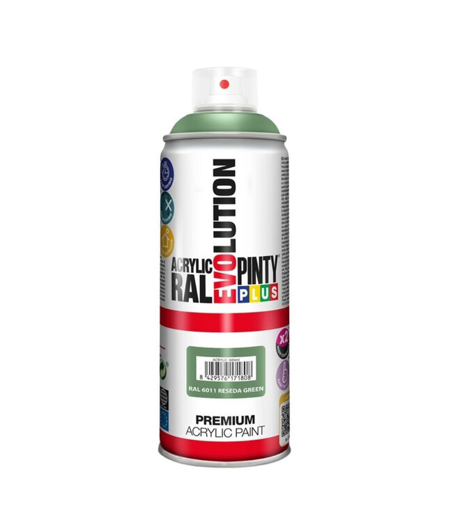 Peinture en spray acrylique "Nile Green" | Couleur : Vert clair | Contenu 400 millilitres | À commander par aérosol