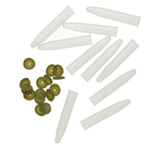 4A Blumengeschäft Anthuriumfläschchen mit Verschluss | Farbe: Transparent | Durchmesser 2,5 Zentimeter | Länge 11 Zentimeter | Inhalt 3,5 Kubikzentimeter | Pro 100 Fläschchen