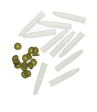 4A Fleuriste Flacon Anthurium avec bouchon | Couleur : Transparent | Diamètre 2,5 centimètres | Longueur 11 centimètres | Contenu 3,5 centimètres cubes | Par 100 flacons