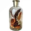 Glass candle holder with terracotta dried flowers | Height 16 centimetres