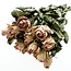 Pink-white dried Roses | Length ± 50 centimetres | Per 10 roses