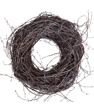 Dutch Dried Natuurlijke Berkenkrans | Kleur: Bruin Naturel | Diameter 30 centimeter