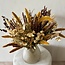Amber Glory Dried Flower Bouquet | Length ± 60 centimetres | With ochre yellow and brown dried flowers