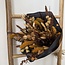 Boeket droogbloemen "Amber Glory" | Lengte ± 60 centimeter | Met okergele en bruine droogbloemen