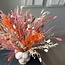 Bouquet de fleurs séchées Eagerness by Emma | Longueur ± 65 centimètres | Avec des fleurs séchées roses et orange