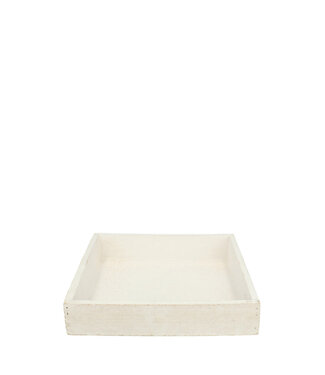 4A Wooden Tray | Colour: Natural White | Length 20 centimetres | Width 20 centimetres | Height 4 centimetres | Per 4 trays