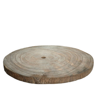 4A Dried Wood Slice Apollonia Dried Decoration | Colour: Brown | Diameter 46 centimetres | Per wood slice
