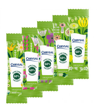 4A Verzorging Chrysal Universeel | 1 zakje voor 1 liter | Per 650 zakjes