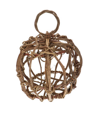 4A Dried Deco Ball Crazy Vine Twig | Colour: Brown | Dried Decoration | Diameter 30 centimetres | Per ball