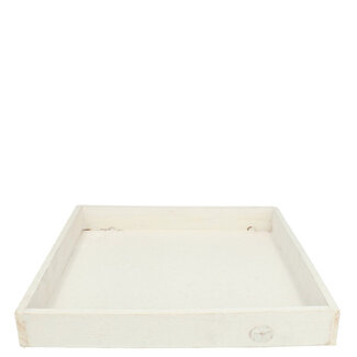 4A Plateau en Bois | Couleur : Blanc Naturel | Longueur 30 centimètres | Largeur 30 centimètres | Hauteur 4 centimètres | Par 4 plateaux