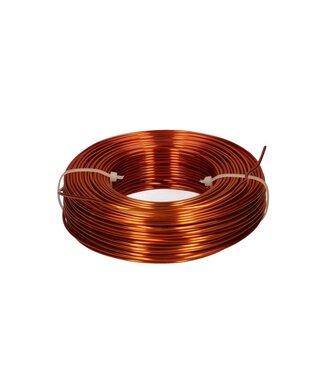 4A Fil d'aluminium | Couleur : Orange | Diamètre 2 millimètres | Longueur 60 mètres | Par 500 grammes
