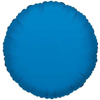 4A Party! Ballon Rond | Kleur: Blauw | Diameter 45 centimeter | Per 10 ballonnen