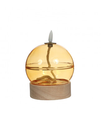 4A LED Kaars Olielamp | Kleur: Geel | Diameter 10 centimeter | Hoogte 13.5 centimeter | Per 6 kaarsen