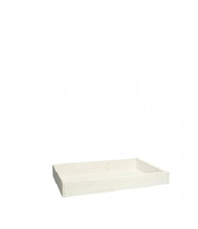 Wooden Tray | Colour: Natural White | Length 32 centimetres | Width 20 centimetres | Height 4 centimetres | Per 4 trays