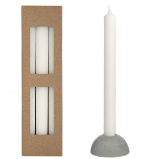 4A Kaars “Bliss” | Kleur: Naturelle Wit | Diameter 2.2 centimeter | Lengte 25 centimeter | Per 3 kaarsen