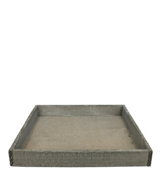 4A Wooden Tray | Colour: Grey | Length 30 centimetres | Width 30 centimetres | Height 4 centimetres | Per 4 trays