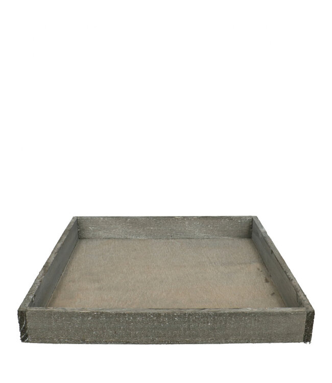 Wooden Tray | Colour: Grey | Length 30 centimetres | Width 30 centimetres | Height 4 centimetres | Per 4 trays